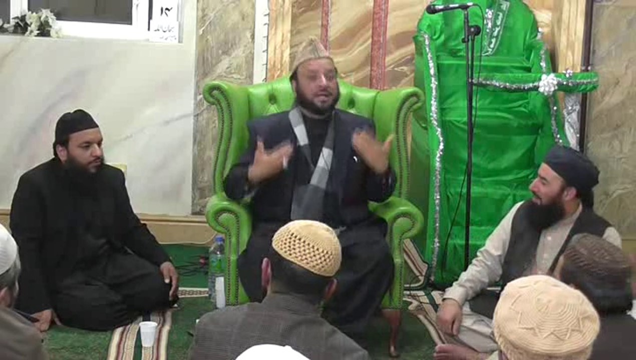 Prof Dr Sahibzada Pir Sajid ur Rahman Sb( Youm e Siddiq e Akbar RA Raza Masjid Blackburn UK)14/4/14