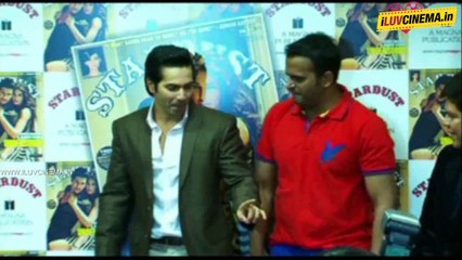 Varun Dhawan Unveils Stardust Cover | www.iluvcinema.in