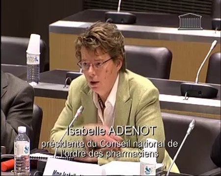 Audition de Mme Isabelle Adenot, présidente, M. Jean-Pierre Paccioni, président du conseil central de la section B et M. François Trivin, vice-président du Conseil national de l’ordre des pharmaciens - Jeudi 10 Mars 2011