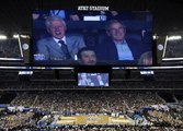 Former POTUS Giant Douche & Turd Sandwich Attend NCAA Championship Game