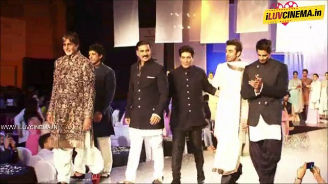 Men for Mijwan Big B, Akshay, Farhan, Ranbir On Ramp For Manish Malhotra | iluvcinema.in