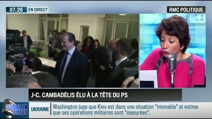 RMC Politique : Cambadélis élu nouveau premier secrétaire du PS - 16/04