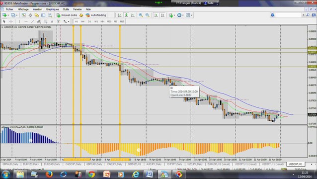 Forex trading stratégie - Mega trade de +25% de Profit sur USD/CHF H1 (+374 pips)