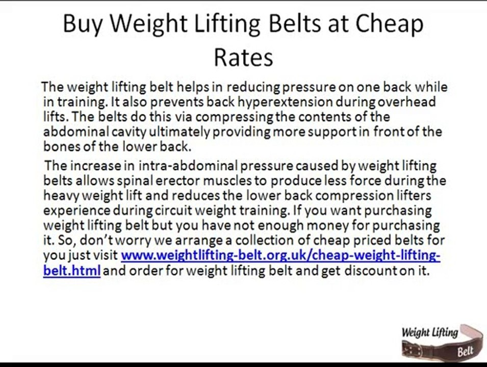 Weight Lifting Belt