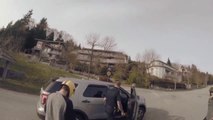 Cop VS Longboarders - So crazy guy cuts off the road