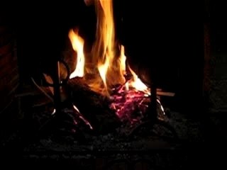 Un bon feu de cheminée