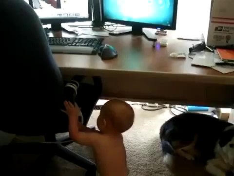 A seulement 10 mois, ce bébé fait déja des tractions