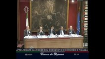 Roma - Audizione Ministro Padoan (15.04.14)