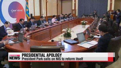 President Park apologizes over state intelligence agency's fabrication of evidence