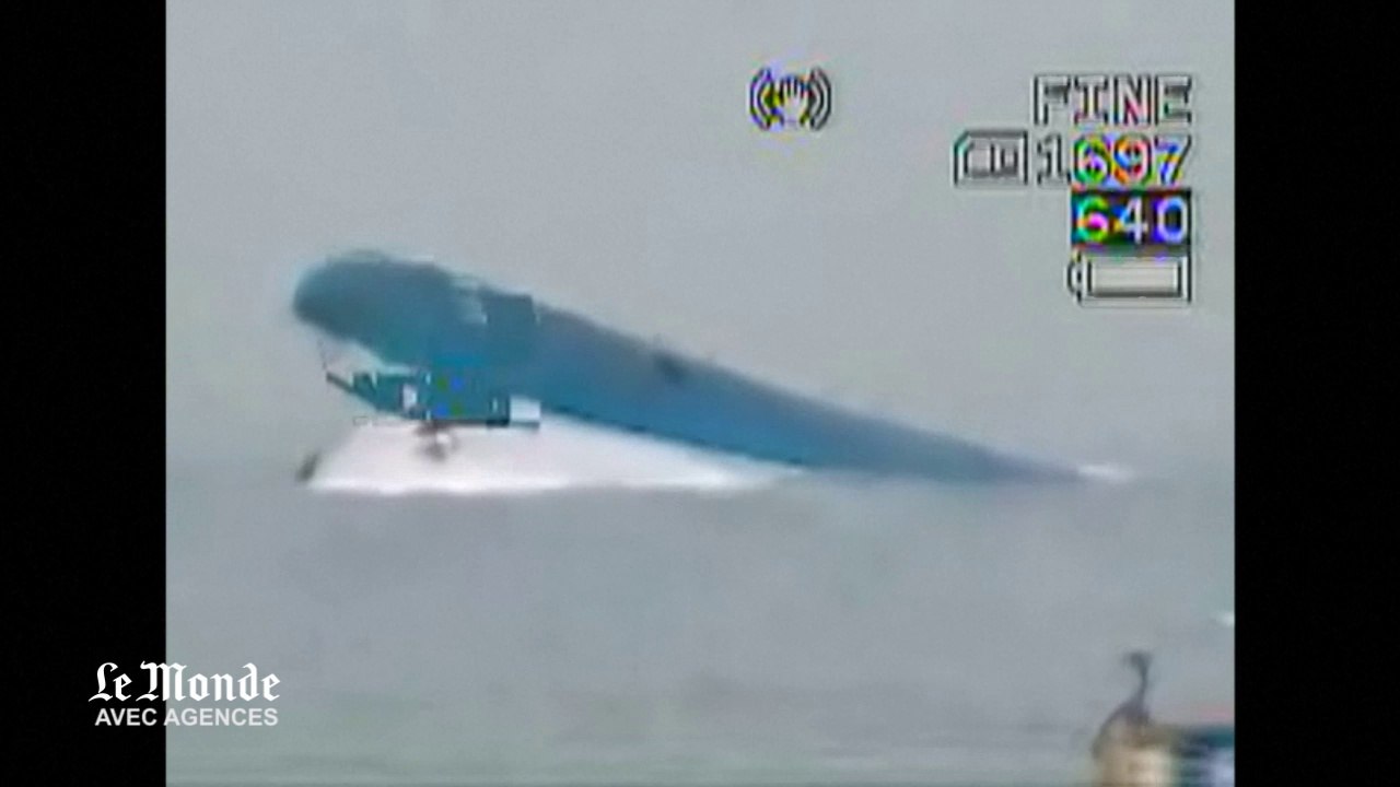 Premières images du naufrage du ferry sud-coréen