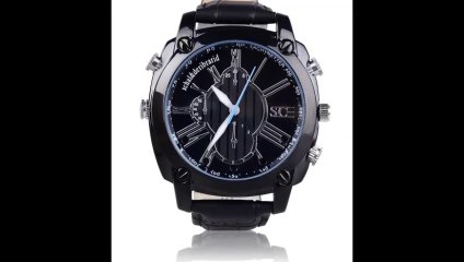 Camera spion HD night vision, detector de miscare - ceas de mana