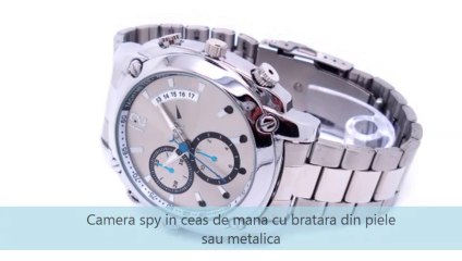 Ceas de mana elegant cu camera spionaj HD JSIR079P