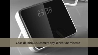 Ceas de birou camera spion HD 5 Mp , senzor de miscare , max 32 Gb JSCM089