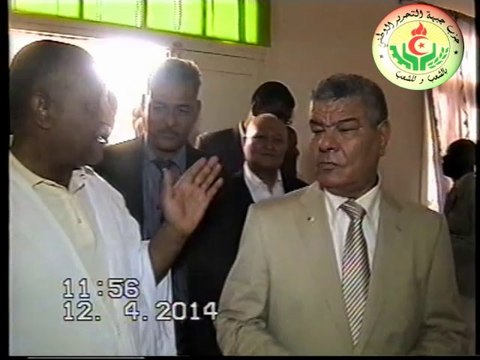 عمار سعداني الامين العام للافلان في زيارة لزاوية التيجانية بالوادي