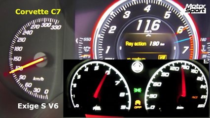 Battle : Lotus Exige V6 S VS Corvette Stingray