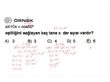 45 ) Eşitliğin İki Tarafında Aynı Tür Trigonometrik Fonksiyon Bulunan Denklemler - 1