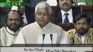 Lalu Prasad  Yadav Speech In English.