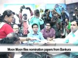 Moon Moon files nomination papers from Bankura 
