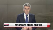 Passenger ferry sinking off Korea's Jindo Island