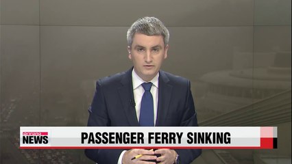 Passenger ferry sinking off Korea's Jindo Island
