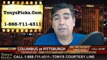 Pittsburgh Penguins vs. Columbus Blue Jackets Pick Prediction NHL Pro Hockey Playoff Game 1 Odds Preview 4-16-2014