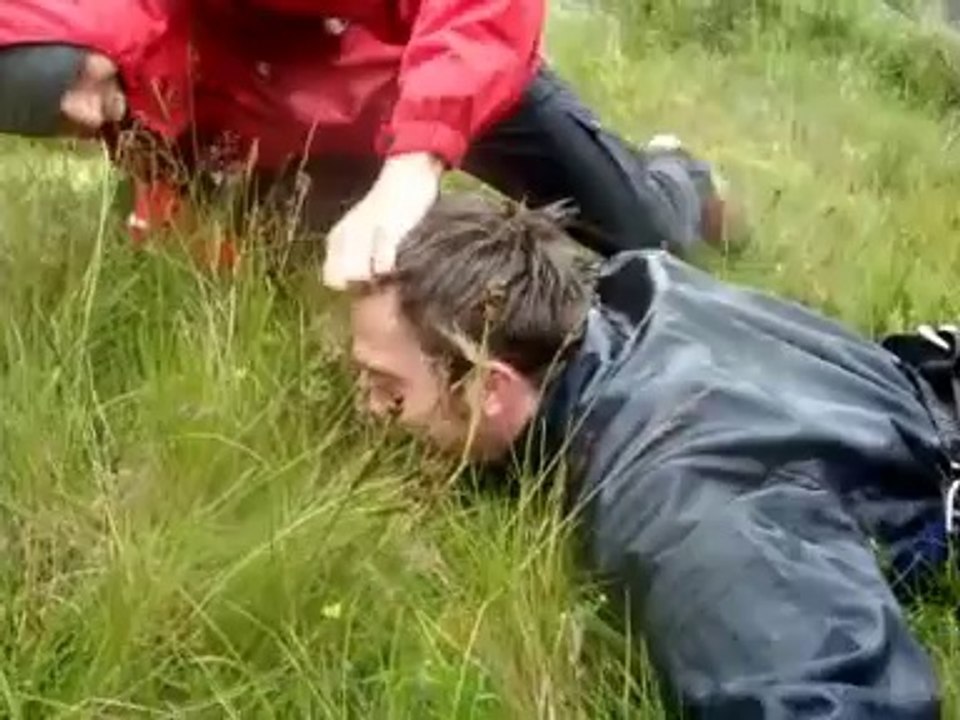 Bungee jump prank