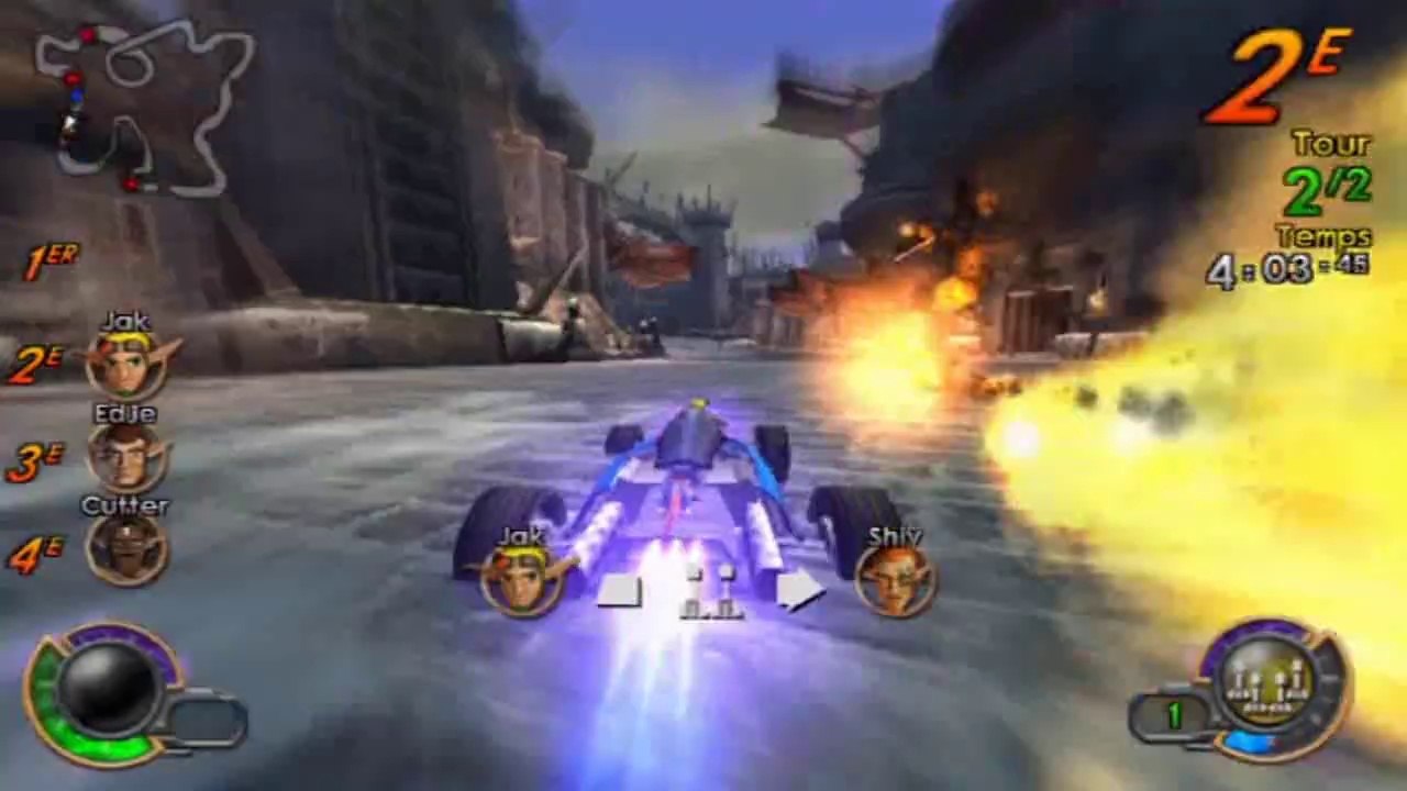 Jak X - Coupe Eco Rouge - Terres Gelées : Citadelle des Glaces - Course sur Circuit