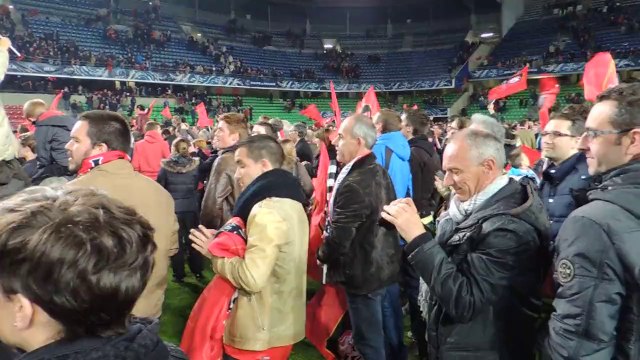 15/04/14 : SRFC-SCO : après-match sur la pelouse