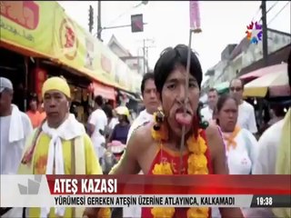 Yürümesi gereken ateşin üstüne düşünce