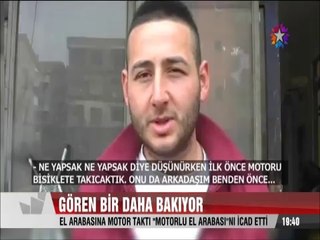 gören bir daha bakıyor Türk mucitlerden motorlu el arabası