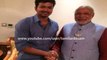 Ilaya Thalapathy Vijay with Politician Modi