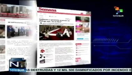 Resalta prensa derechista la aquiescencia al diálogo de antichavistas