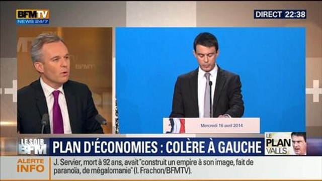 Le Soir BFM: Déficit: Manuel Valls dévoile ses pistes pour trouver 50 milliards d'euros d’économies - 16/04 1/4