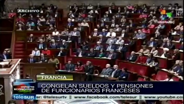 Francia: gobierno congela pensiones y sueldos de funcionarios