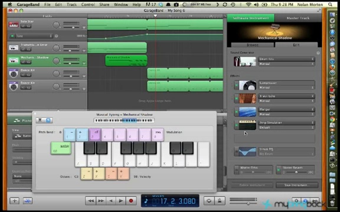 GarageBand Tutorial 3 - Sound Effects and Automation
