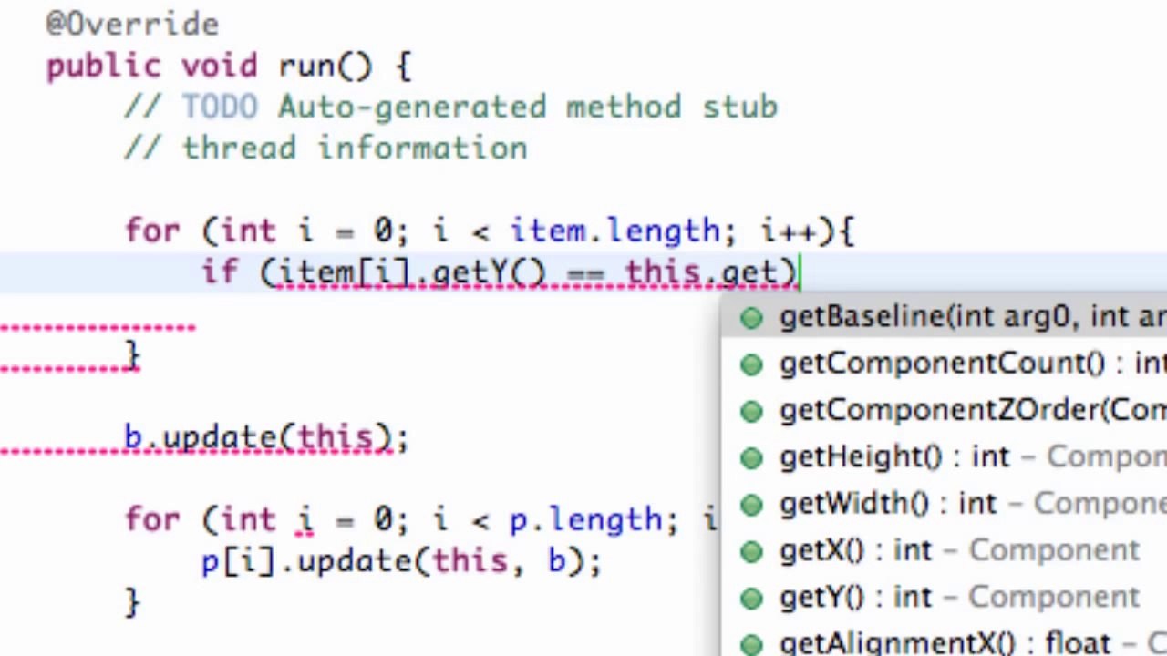 Learn Java 2.21 -Game Applet- Gravity Up Item Working