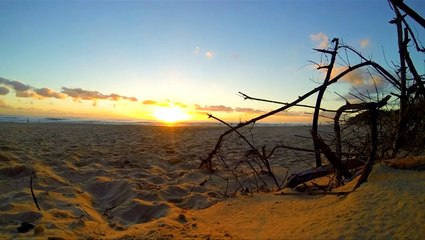 Surfing At Sunset | Shot From DJI Phantom 2 Drone