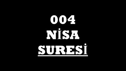 004 Nisa Suresi Türkçe - 2. Bölüm