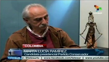 Colombia: Marta Lucía Ramírez, confiada en que pasará a segunda vuelta