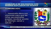 Gobierno venezolano rechaza ataques terroristas en Nigeria