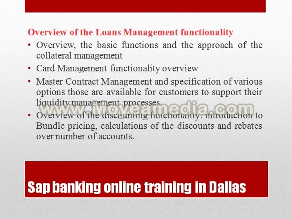 sap banking online training in usa