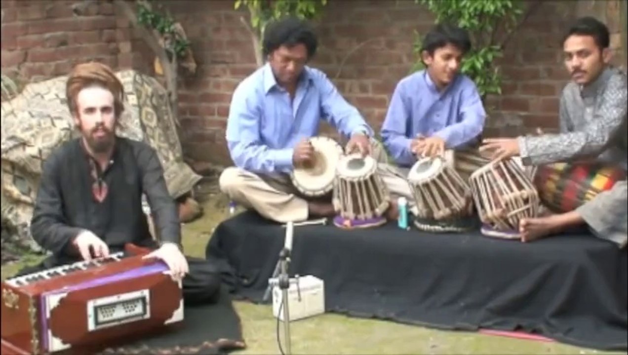 Tahir Qwwa palaying with Musical Instruments