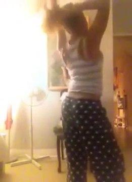 Crazy girl fighting against her Teddy Bear!