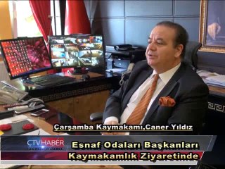 Esnaf Odaları Başkanları,Kaymakamlık Ziyaretinde