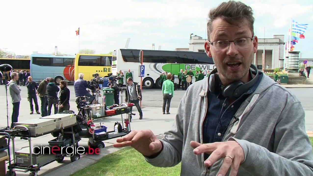 Sur le tournage de "Brabançonne" de Vincent Bal