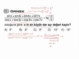 48 ) Eşitliğin İki Tarafında Aynı Tür Trigonometrik Fonksiyon Bulunan Denklemler - 4