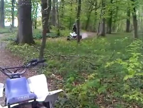 quad et moto cross shineray, petit saut de bosse