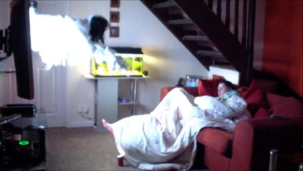 The Ring Style Wake Up Prank! - The Official Video - - Waking up to a Ghost coming out of TV screen