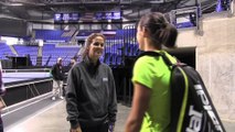 La minute bleue : Caroline Garcia découvre la Chafeitz Arena