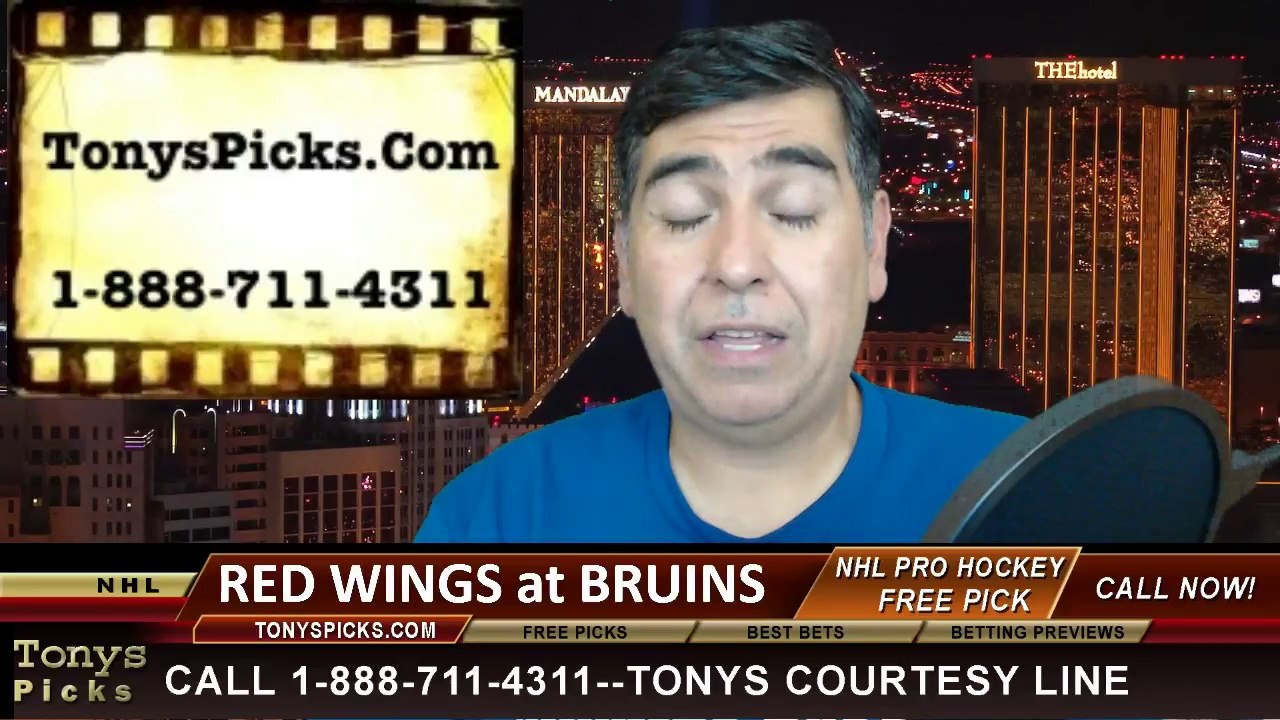 Boston Bruins vs. Detroit Red Wings Pick Prediction NHL Pro Hockey Playoff Game 1 Odds Preview 4-18-2014